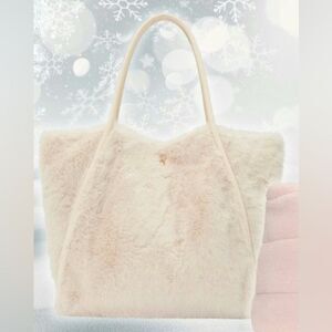 Victoria’s Secret - Faux Fur Cream Tote Bag